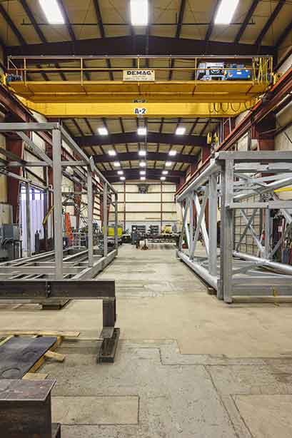 The M. Davis modular fabrication warehouse