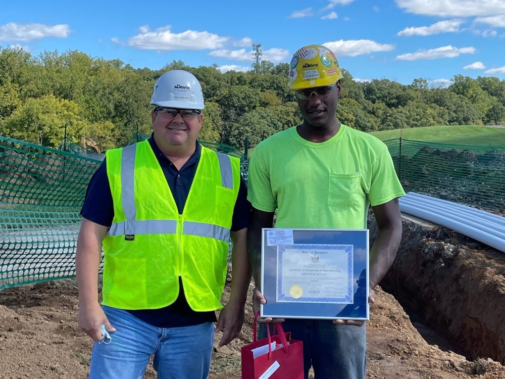 2021_APPRENTICESHIP GRAD PIC OF EJK AND BRYTON MARIE Apprentice in training