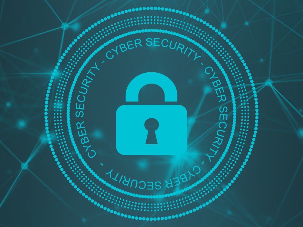 CYBER SECURITY AND LOCK GRAPHIC CYBER SECURITY AND LOCK GRAPHIC