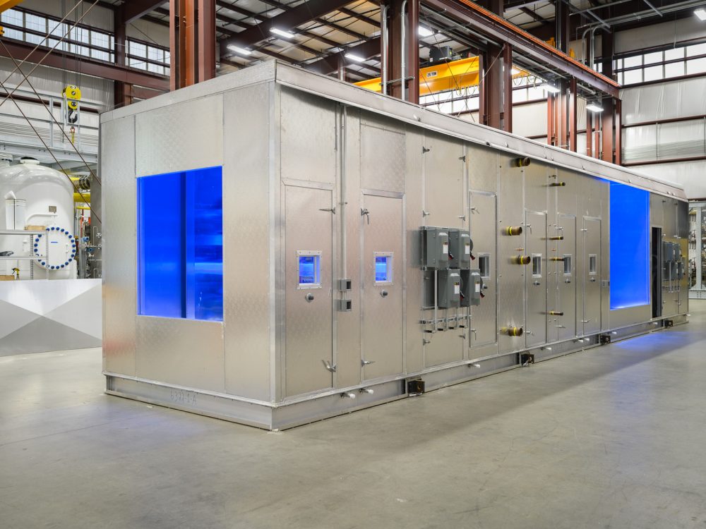DSC_3387ed Large Air Handling Unit fabricated by M. Davis & Sons in their modular fabrication shop floor