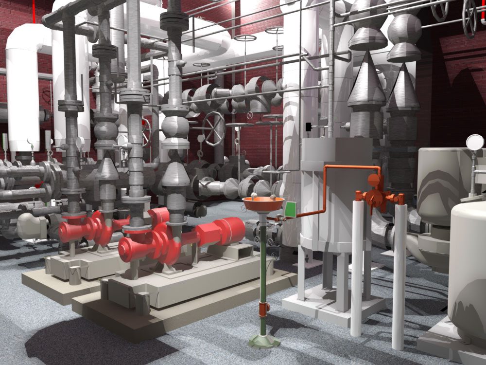 Lab 3D rendering 3D rendering of lab