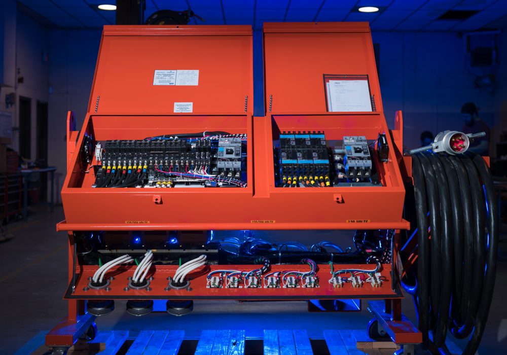 VTI BY MDAVIS PPDC COMPLETE UNIT EJH YES PPDC Portable Power Distribution Center built at VTi by M. Davis